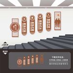 敬老院养老院楼梯楼道文化墙