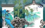新中式背景墙 