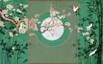新中式背景墙