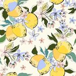 数码印花手绘画抽象花卉水彩花 