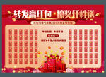 红包墙红包派送现金抽奖图片