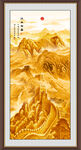 竖幅山水画
