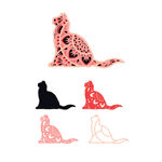 猫 叠雕