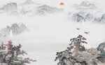国画 高档新款山水 Tif分层