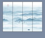 意境水墨山水风景画