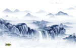 中式 简约意境山水 TIf分层