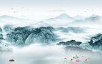 高档 简约意境山水 TIf分层