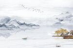 山水背景墙