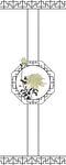 高清分层透明底平开门打印图