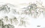 别墅客厅大气山水 TIf分层