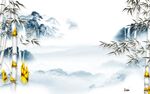 中式客厅大气山水 TIf分层
