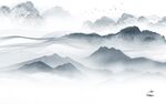 别墅 背景墙新山水 Tif分层