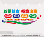 珍惜粮食宣传文化墙