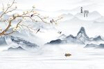山水背景墙