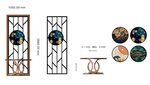 中式玄关中式屏风隔断背景底纹图