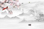 山水背景墙