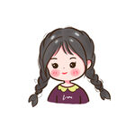 可爱手绘小女孩