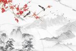 山水背景墙