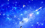 蓝色星空背景