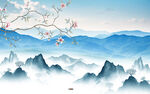 新中式简约山水新画 TIf分层