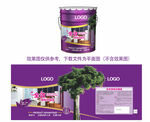 涂料包装设计效净味内墙漆18L