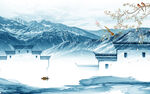 中国风新简约山水画 TiF分层