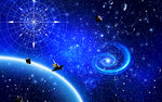 蓝色星空背景