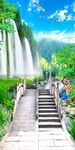 自然风光流水玄关