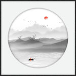 装饰山水画 