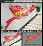 党建楼梯文化墙