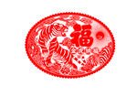 虎年窗花剪纸