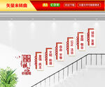 社会主义核心价值观 楼梯墙