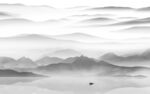 大气灰色中式山水 tiF分层