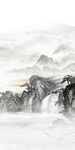 现代 玄关意境山水 TIf分层
