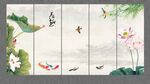 九鱼图装饰画