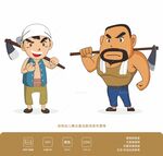 童话剧道具卡通农夫