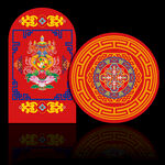藏族藏式婚礼背景