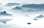 客厅新意境山水画 Tif分层