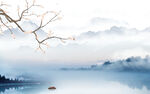 中式新意境山水画 Tif分层