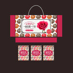 鲜花饼包装袋礼盒设计