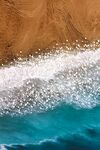 油画海浪玄关画