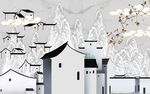 新中式背景墙