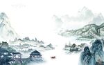 国画高档中式山水 TIf分层