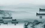 高档 中式客厅山水 Tif分层