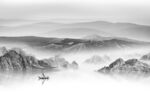 大气灰色山水墙画 TIf分层