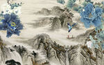 大气中国风山水画 Tif分层