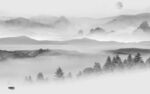 背景墙灰色新山水图 TIF分层