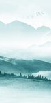 简约高端玄关山水 tif分层