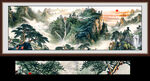 泰山日出山水画