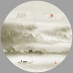 水墨山水画